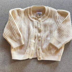 Hanna Andersson Ivory Knit Cardigan
